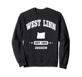 West Linn Oregon Or Throwback Sport Sweatshirt - Unique Graphic Men Women - T-Shirt, Sweatshirt, Hoodie