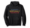 Happy Birthday Marcus Personalized Hoodie - Aesthetic Graphic Men Women - T-Shirt, Sweatshirt, Hoodie
