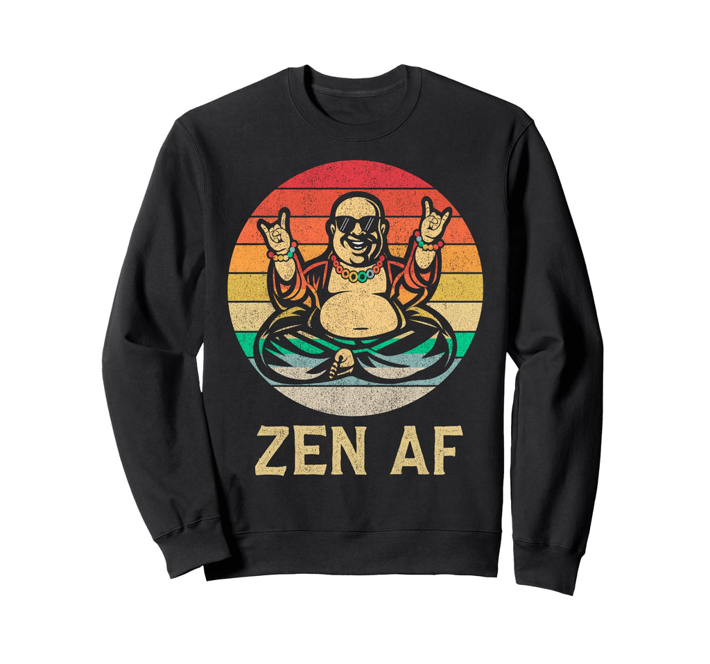 Funny Yoga Buddha Lotus Pose Meditation Sweatshirt - Unique Graphic Unisex - T-Shirt, Sweatshirt, Hoodie