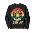 Funny Yoga Buddha Lotus Pose Meditation Sweatshirt - Unique Graphic Unisex - T-Shirt, Sweatshirt, Hoodie