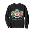 Lotus Flower Bloom Silence Zen Yoga Sweatshirt - Unique Graphic Unisex - T-Shirt, Sweatshirt, Hoodie