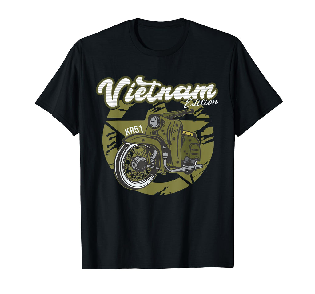 German Vietnam Motorcycle Old Biker T-Shirt - Trendy Graphic for Adults - T-Shirt, Sweatshirt, Hoodie