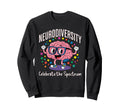 Neurodiversity Brain Autism Sweatshirt - Aesthetic Graphic Men Women - T-Shirt, Sweatshirt, Hoodie
