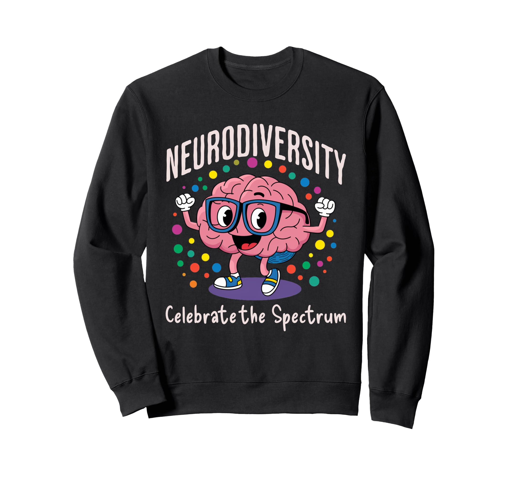 Neurodiversity Brain Autism Sweatshirt - Aesthetic Graphic Men Women - T-Shirt, Sweatshirt, Hoodie