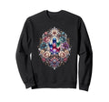 Colorful Crystal Cluster Surrounded Sweatshirt - Graphic Print Men Women - T-Shirt, Sweatshirt, Hoodie