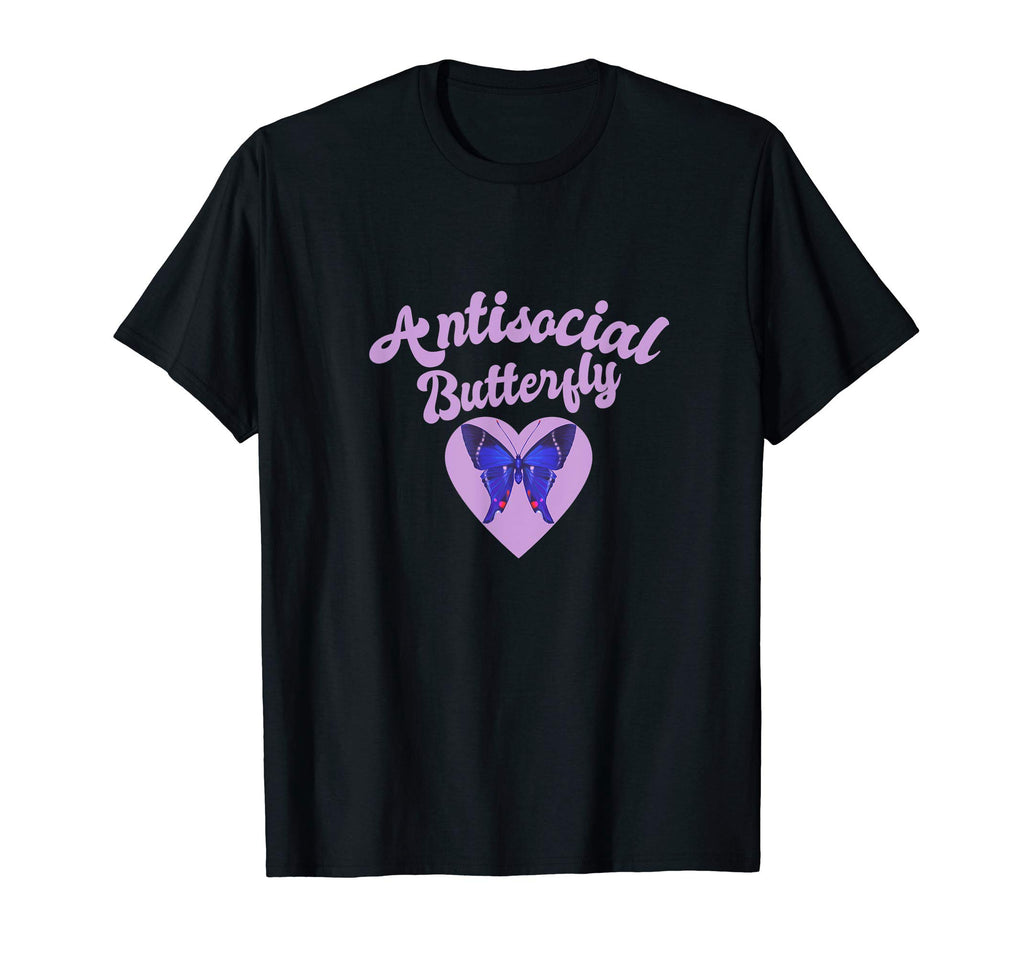 Funny Introvert Antisocial Butterfly T-Shirt - Streetwear Style Unisex - T-Shirt, Sweatshirt, Hoodie