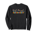 Rbt Neurodivergent Floral Sweatshirt - Casual Everyday Wear Men Women - T-Shirt, Sweatshirt, Hoodie