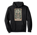 Overthinker Tarot Skeleton Clouds Clocks Hoodie - Graphic Print Men Women - T-Shirt, Sweatshirt, Hoodie