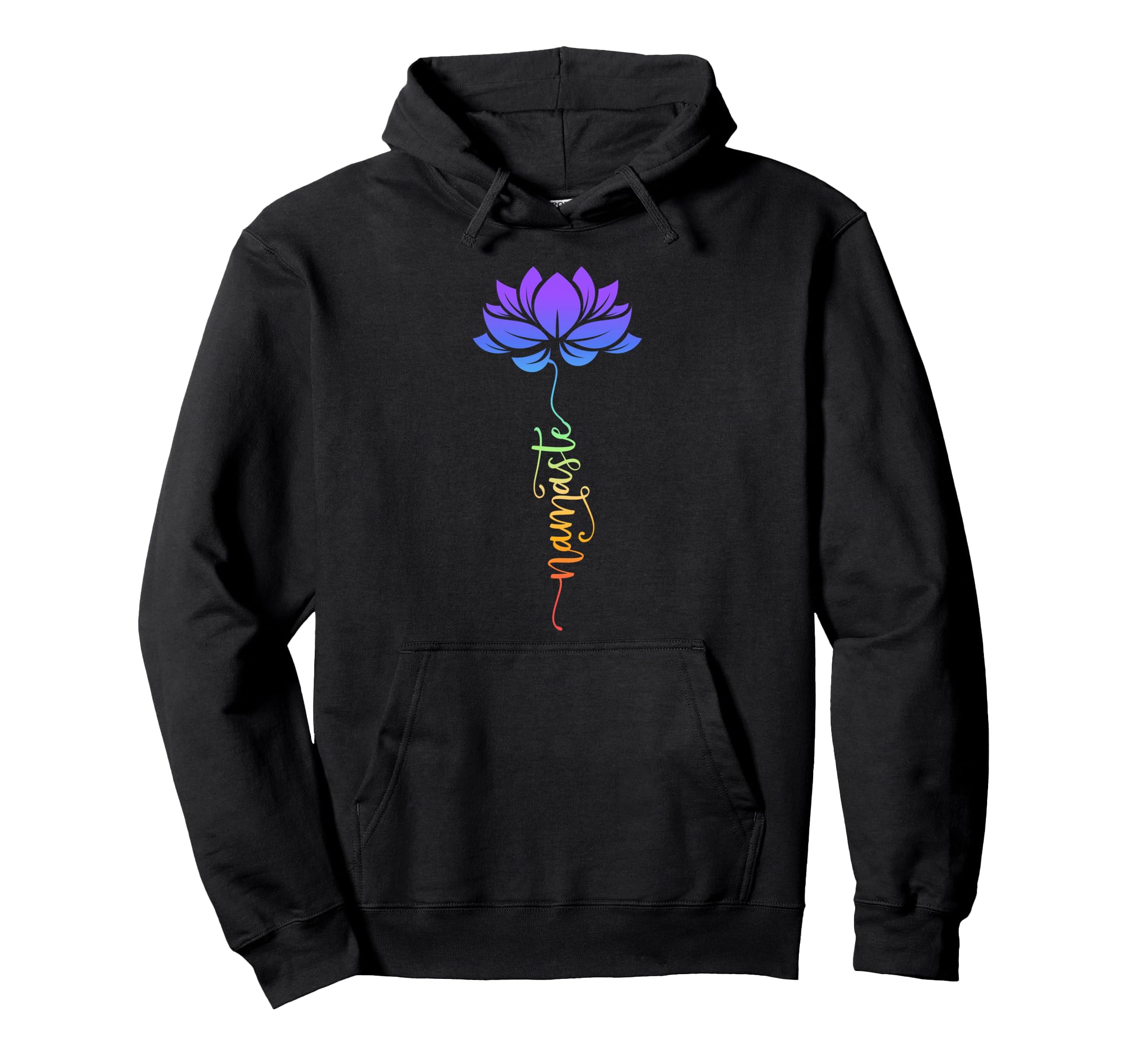 Namaste Lotus Flower Meditation Yoga Hoodie - Trendy Graphic Unisex - T-Shirt, Sweatshirt, Hoodie
