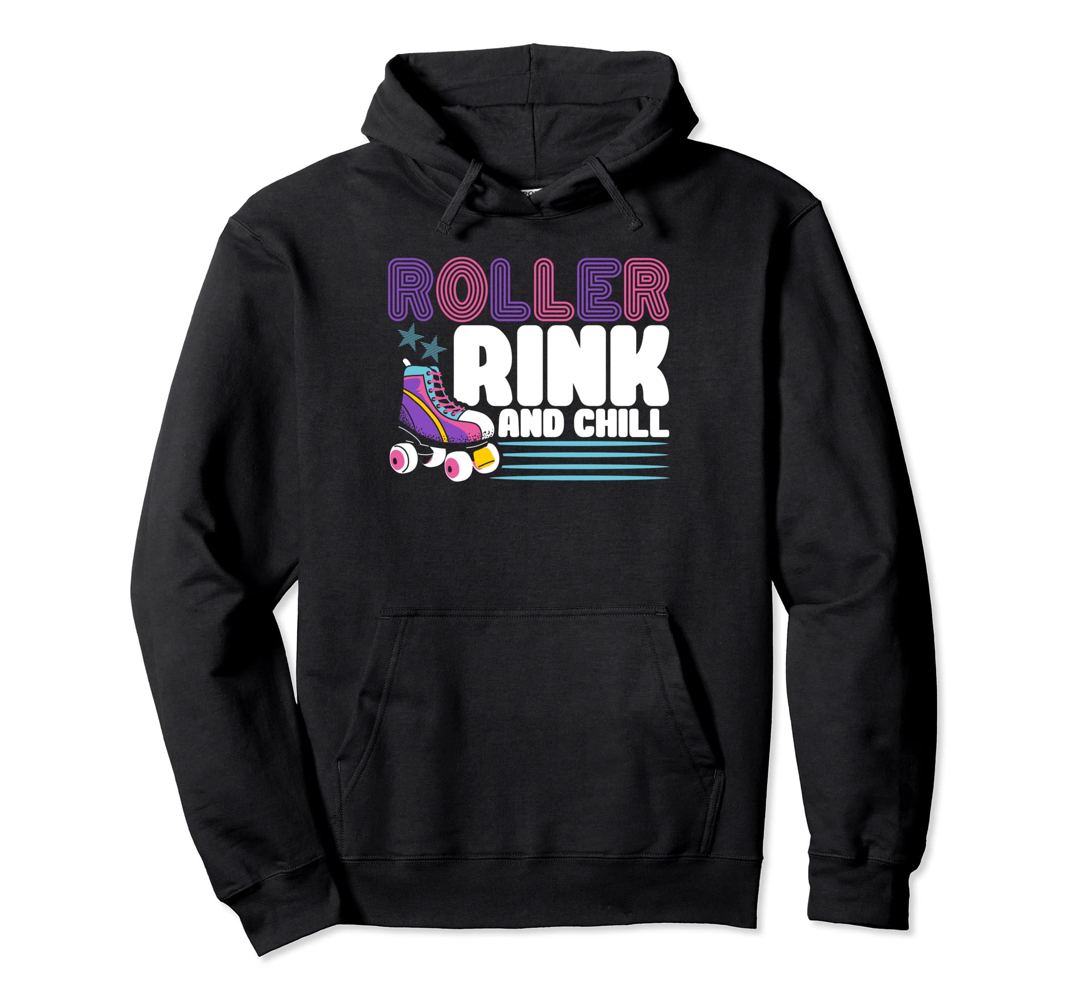 Roller Skates Roller Rink And Chill Hoodie - Minimalist Print Unisex - T-Shirt, Sweatshirt, Hoodie