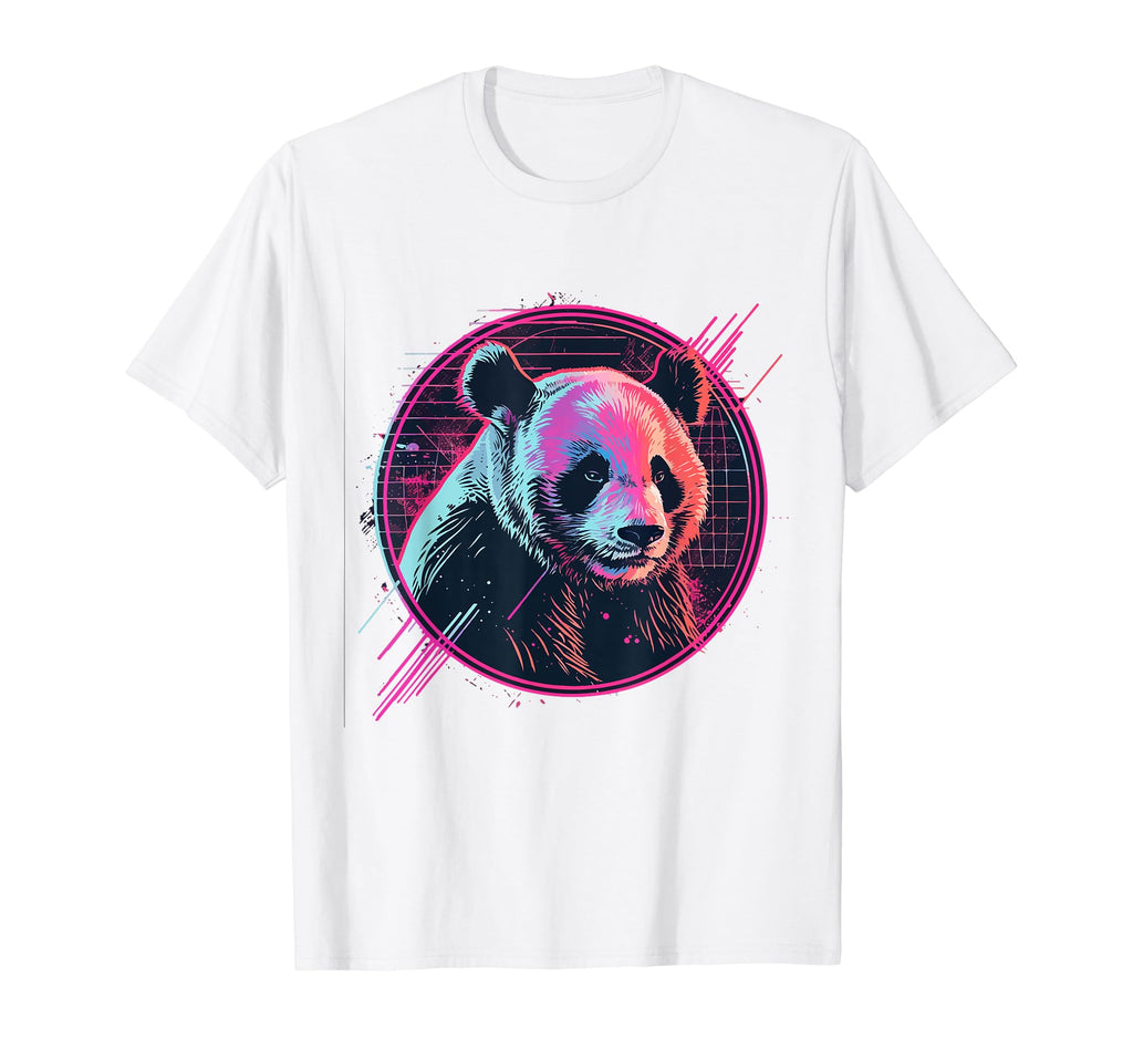 Giant Panda 80S Synthwave Africa Giant T-Shirt - Trendy Graphic for Adults - T-Shirt, Sweatshirt, Hoodie