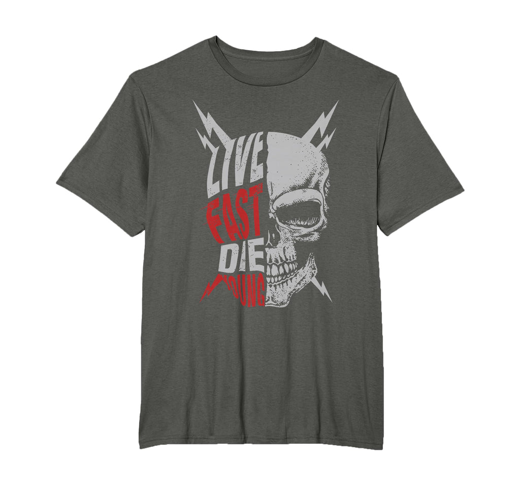 Live Fast Die Young Distressed T-Shirt - Graphic Print Men Women - T-Shirt, Sweatshirt, Hoodie