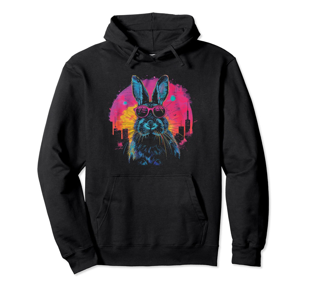 Rabbit Bunny Vaporwave Aesthetic Hoodie - Aesthetic Graphic Men Women - T-Shirt, Sweatshirt, Hoodie