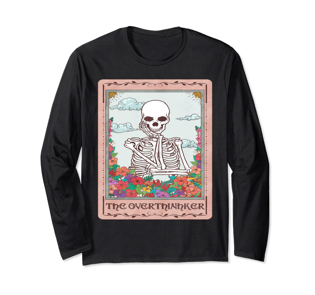Professional Overthinker Colorful Skull T-Shirt - Graphic Print Unisex - T-Shirt, Sweatshirt, Hoodie