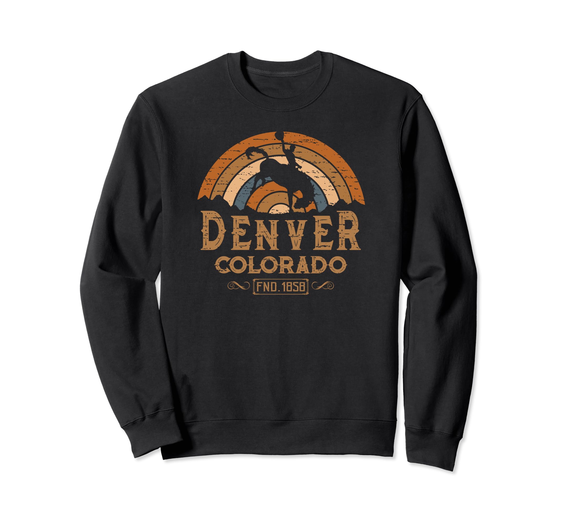 Denver Colorado Co Rodeo Cowboy Sweatshirt - Novelty Apparel Men Women - T-Shirt, Sweatshirt, Hoodie