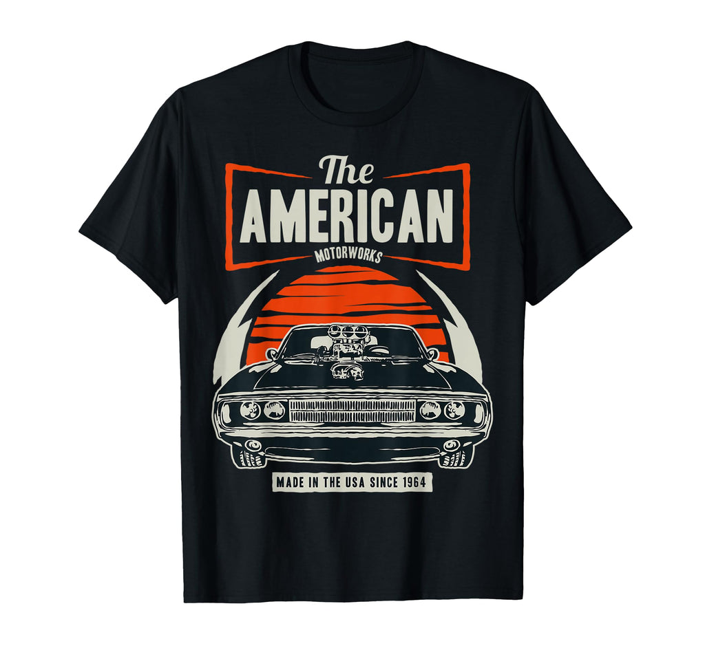American Muscle Cars Novelty Small T-Shirt - Fun Novelty Design Unisex - T-Shirt, Sweatshirt, Hoodie