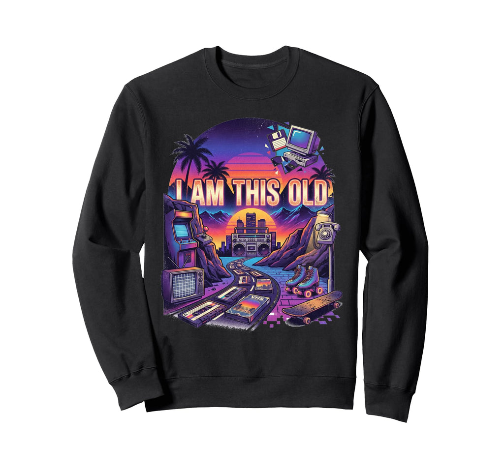 1980S Themed Party Synthwave 80S Sweatshirt - Aesthetic Graphic Men Women - T-Shirt, Sweatshirt, Hoodie