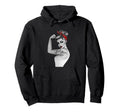 Power Feminist Art Rosie Riveter Hoodie - Aesthetic Graphic Men Women - T-Shirt, Sweatshirt, Hoodie