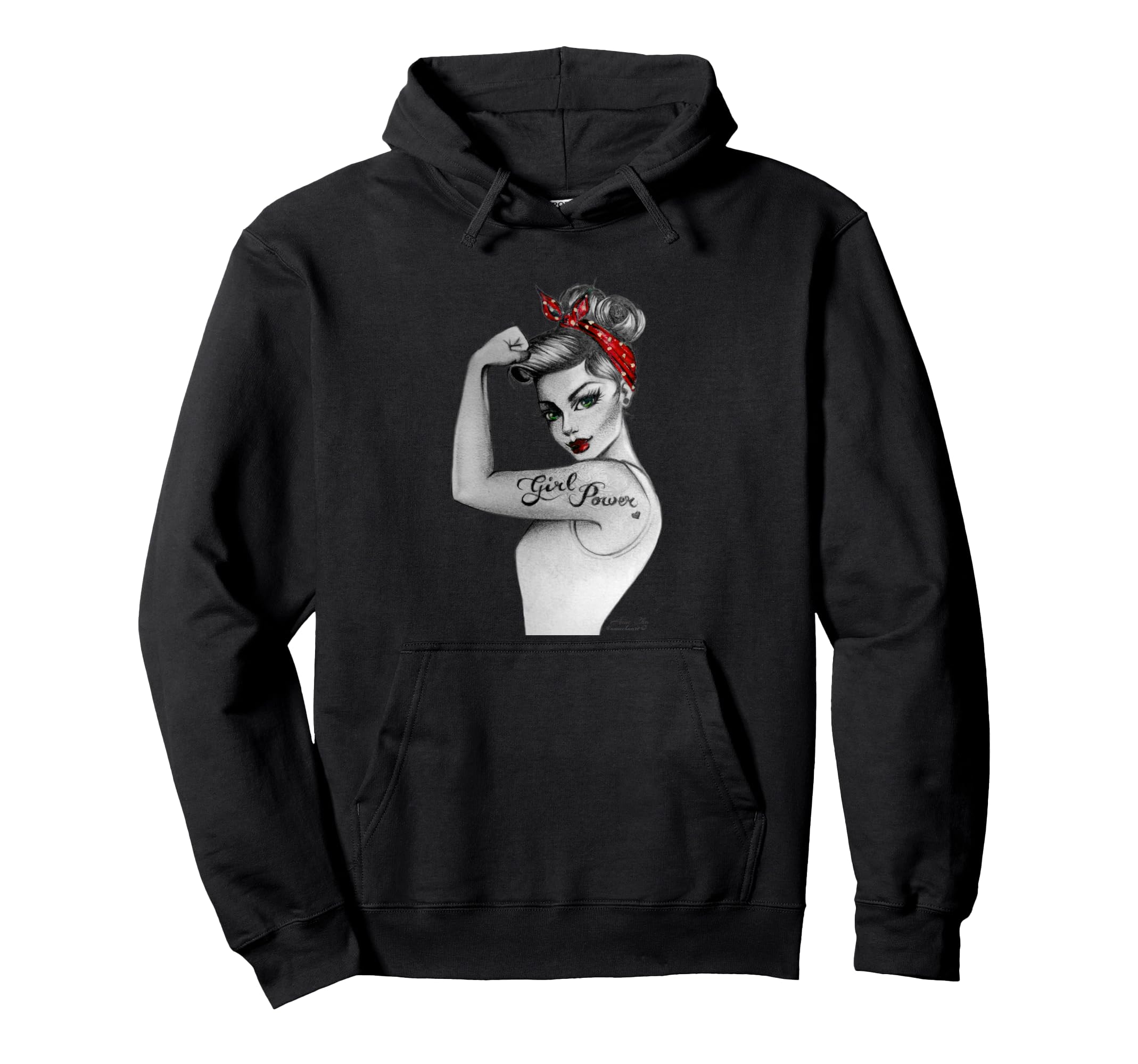 Power Feminist Art Rosie Riveter Hoodie - Streetwear Style Men Women - T-Shirt, Sweatshirt, Hoodie