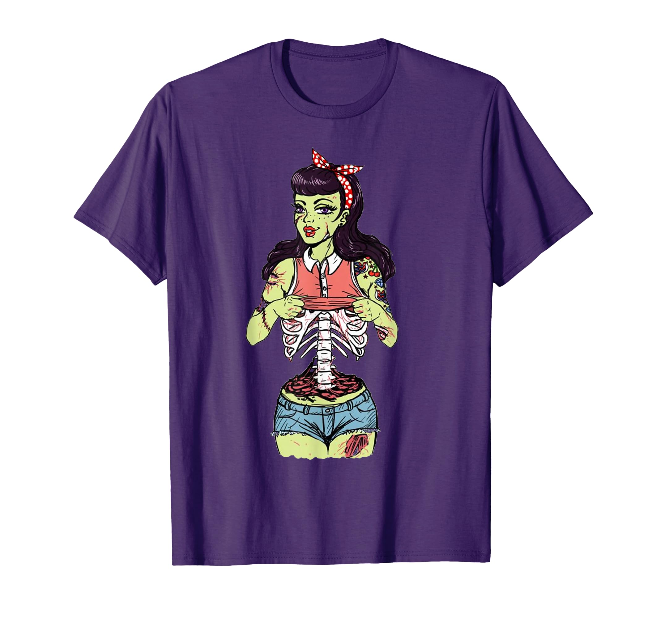 Zombie Pin Up T-Shirt - Trendy Graphic Men Women - T-Shirt, Sweatshirt, Hoodie