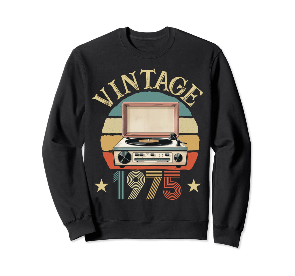 1975 Born 1975 Sunset Vinyl Sweatshirt - Aesthetic Graphic for Adults - T-Shirt, Sweatshirt, Hoodie