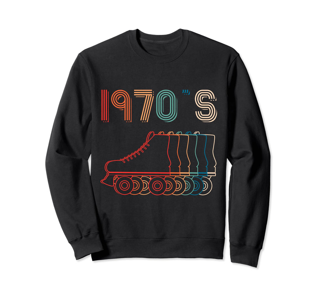 1970S Roller Skates Skating Sweatshirt - Unique Graphic Men Women - T-Shirt, Sweatshirt, Hoodie