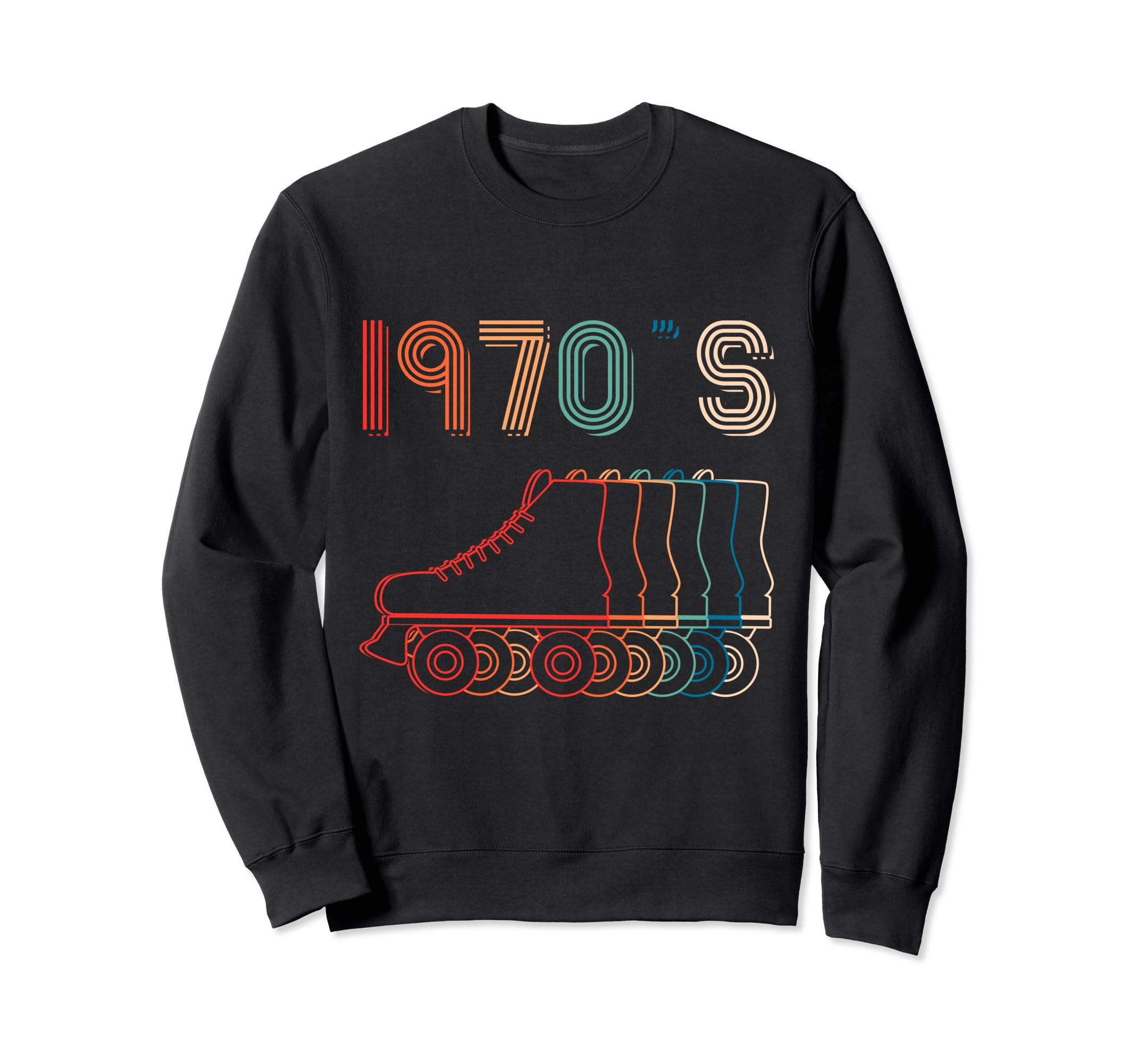 1970S Roller Skates Skating Sweatshirt - Unique Graphic Men Women - T-Shirt, Sweatshirt, Hoodie