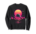 Vaporwave Solar System 80S Sweatshirt - Custom Art Print Men Women - T-Shirt, Sweatshirt, Hoodie