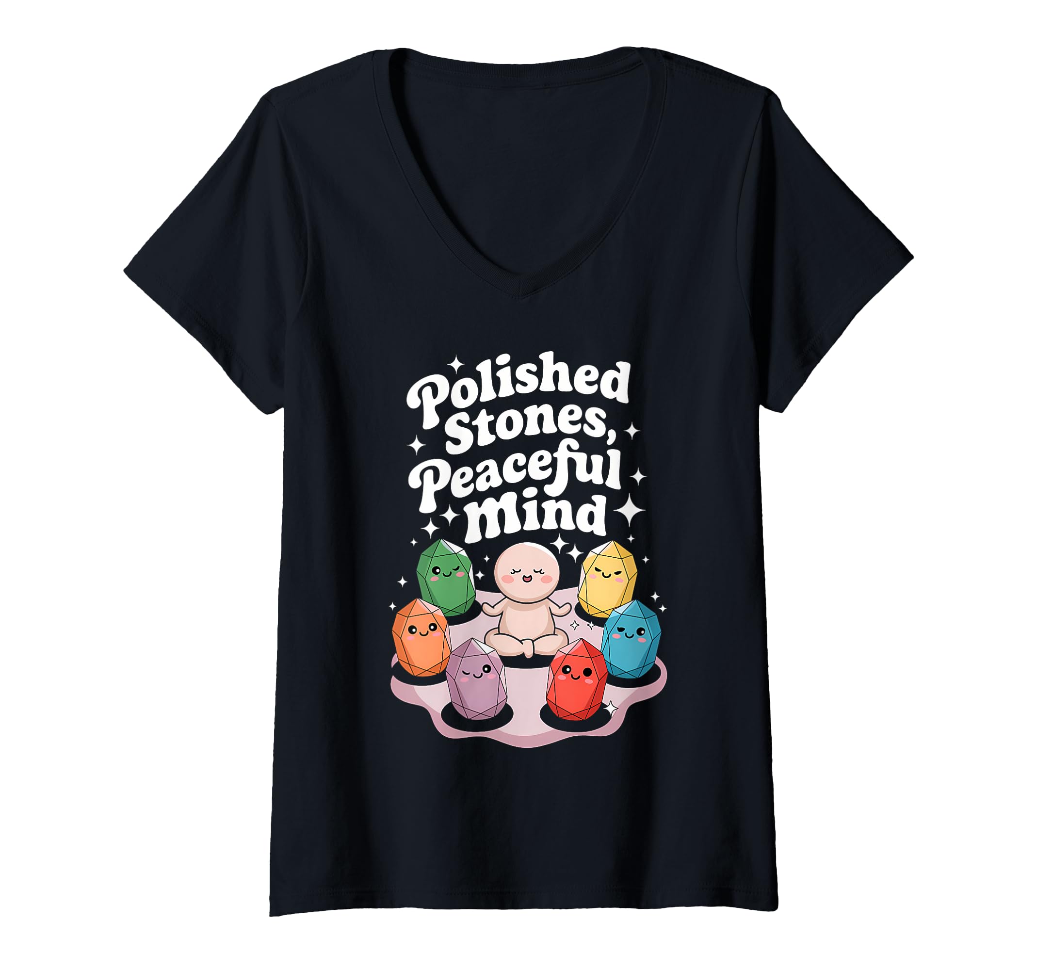 Womens Healing Stone Crystals Energy T-Shirt - Unique Graphic for Adults - T-Shirt, Sweatshirt, Hoodie