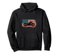 American Flag Motorcycle Hoodie - Casual Everyday Wear for Adults - T-Shirt, Sweatshirt, Hoodie