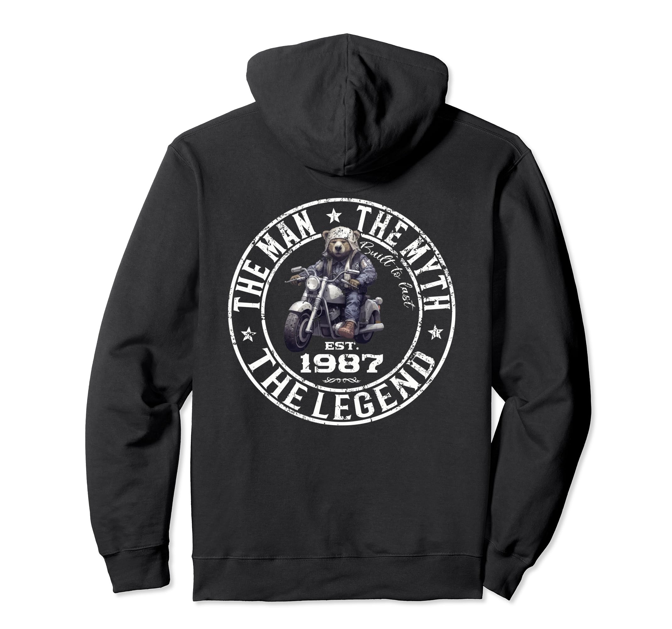 37Th Birthday Motorcycle Motorcyclist Hoodie - Unique Graphic for Adults - T-Shirt, Sweatshirt, Hoodie