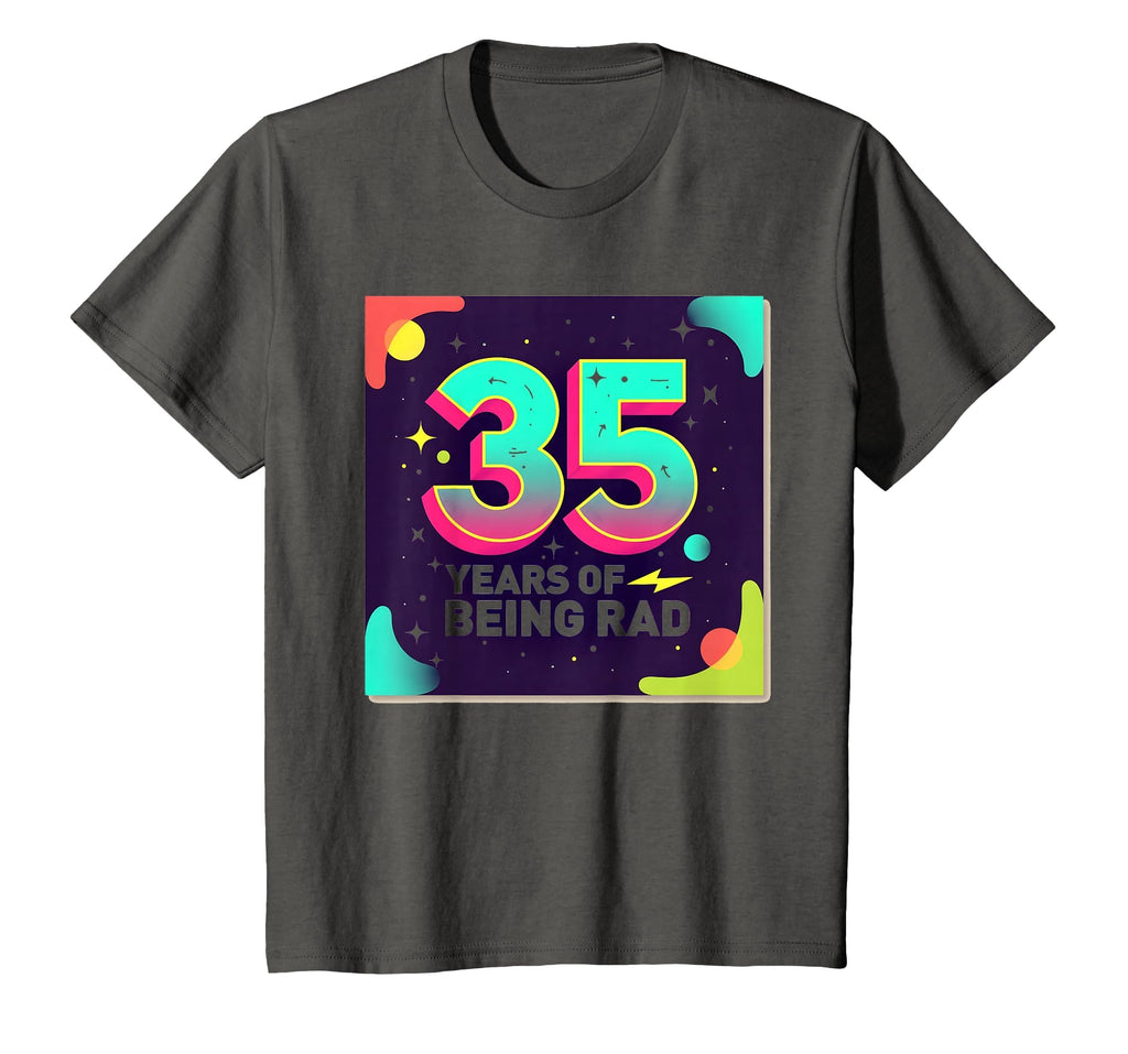 35Th Birthday Gift Rad 80S T-Shirt - Casual Everyday Wear for Adults - T-Shirt, Sweatshirt, Hoodie