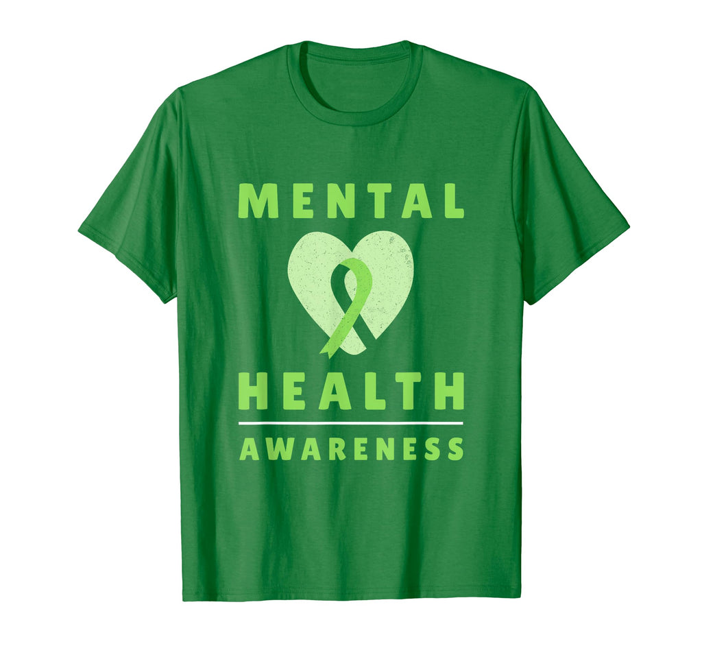 Green Mental Health Fight Mood Disorders T-Shirt - Novelty Apparel Unisex - T-Shirt, Sweatshirt, Hoodie