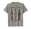 Spark Plug Car Motorcycle Engine T-Shirt - Minimalist Print Men Women - T-Shirt, Sweatshirt, Hoodie
