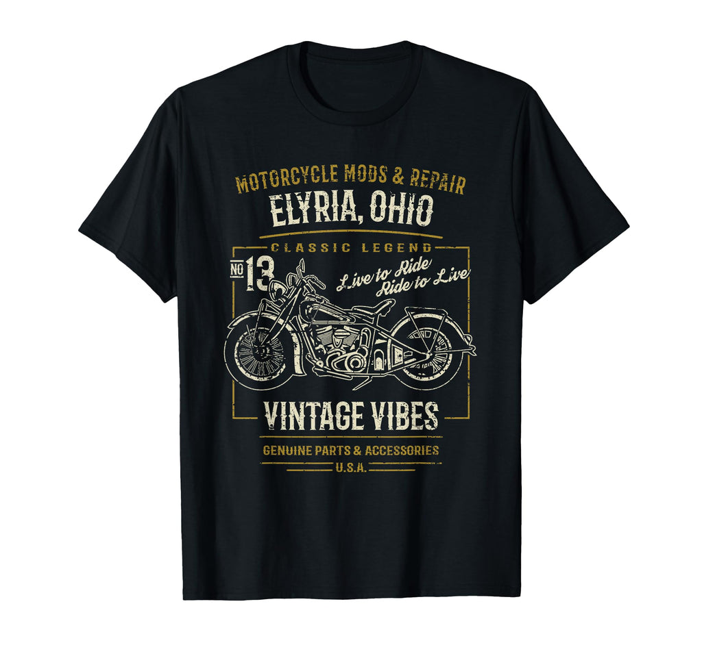 Elyria Oh Usa Distressed T-Shirt - Casual Everyday Wear for Adults - T-Shirt, Sweatshirt, Hoodie