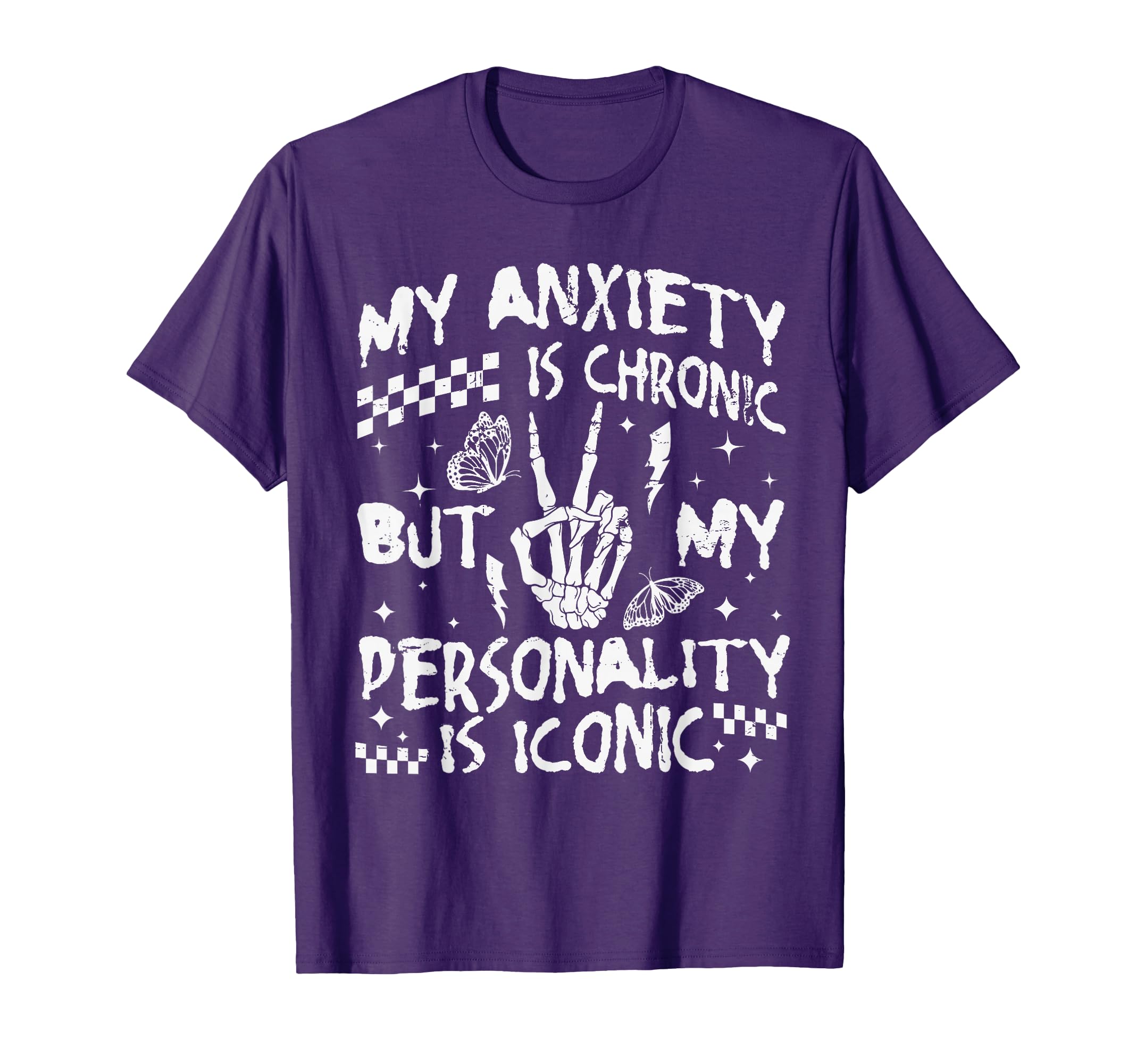 Funny Mental Health My Anxiety Is T-Shirt - Fun Novelty Design for Adults - T-Shirt, Sweatshirt, Hoodie