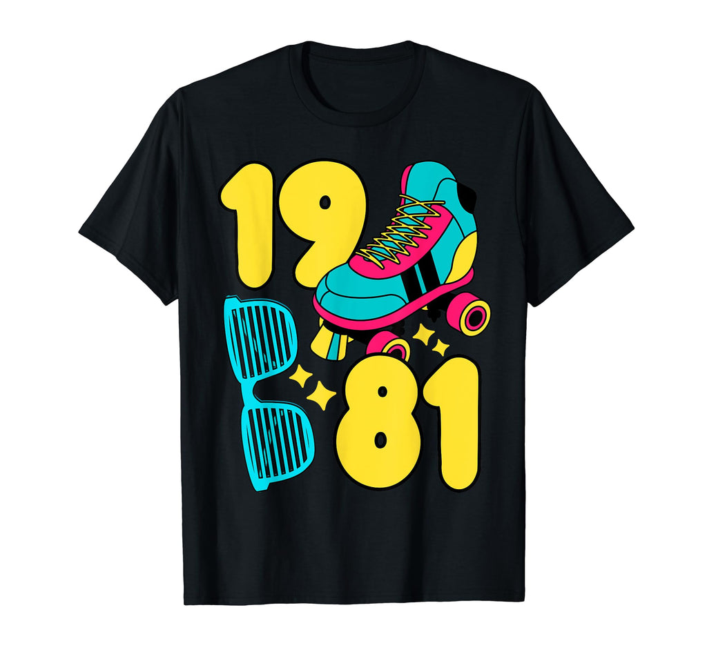 1981 Roller Rink 80S Night Nostalgia T-Shirt - Fun Novelty Design Unisex - T-Shirt, Sweatshirt, Hoodie