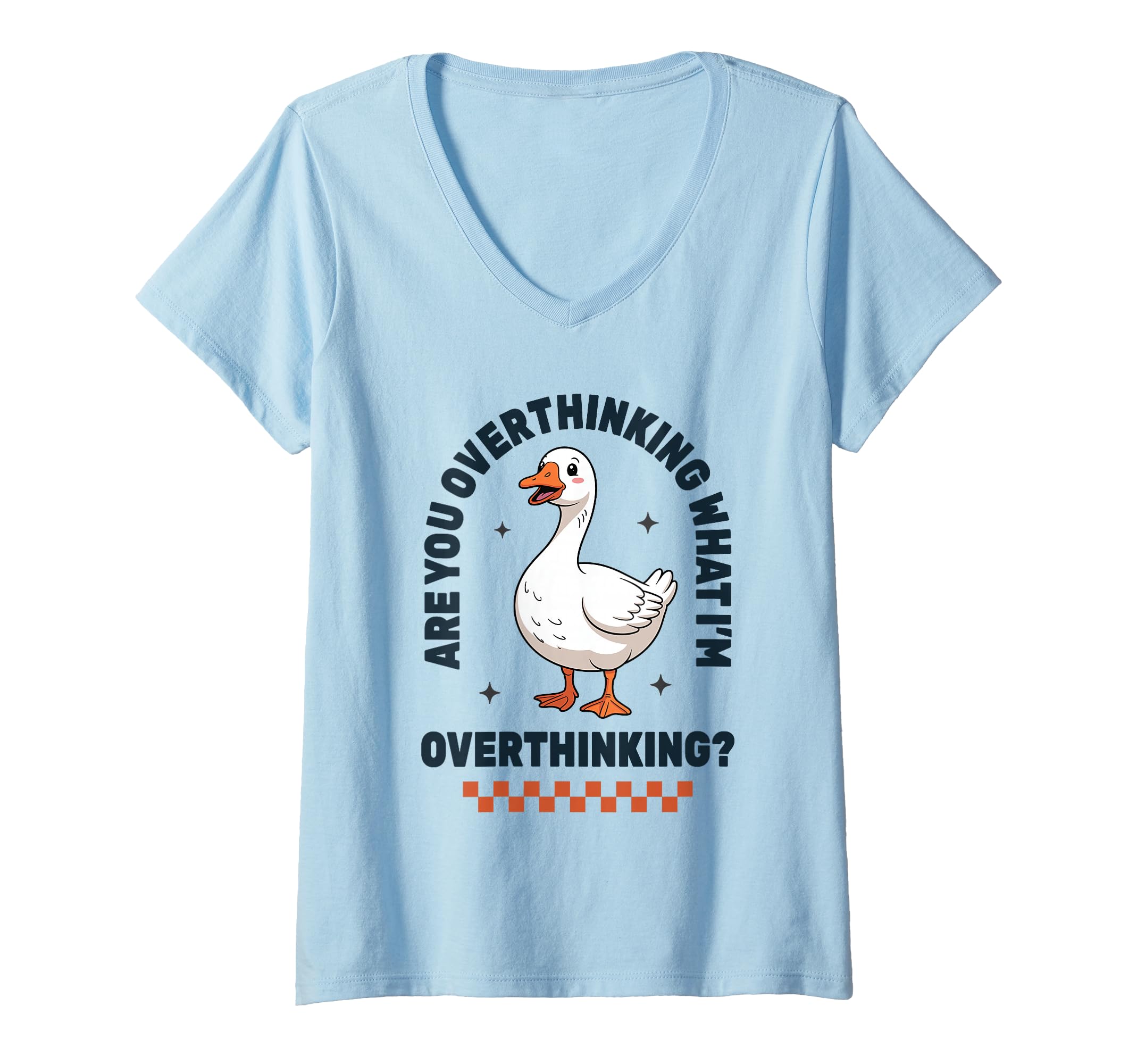 Womens Overthinker Goose Funny Anxiety T-Shirt - Minimalist Print Unisex - T-Shirt, Sweatshirt, Hoodie