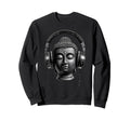 Buddha Headphones Mindfulness Sweatshirt - Minimalist Print for Adults - T-Shirt, Sweatshirt, Hoodie