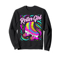 Roller Skater 70S 80S 90S Roller Sweatshirt - Aesthetic Graphic Unisex - T-Shirt, Sweatshirt, Hoodie
