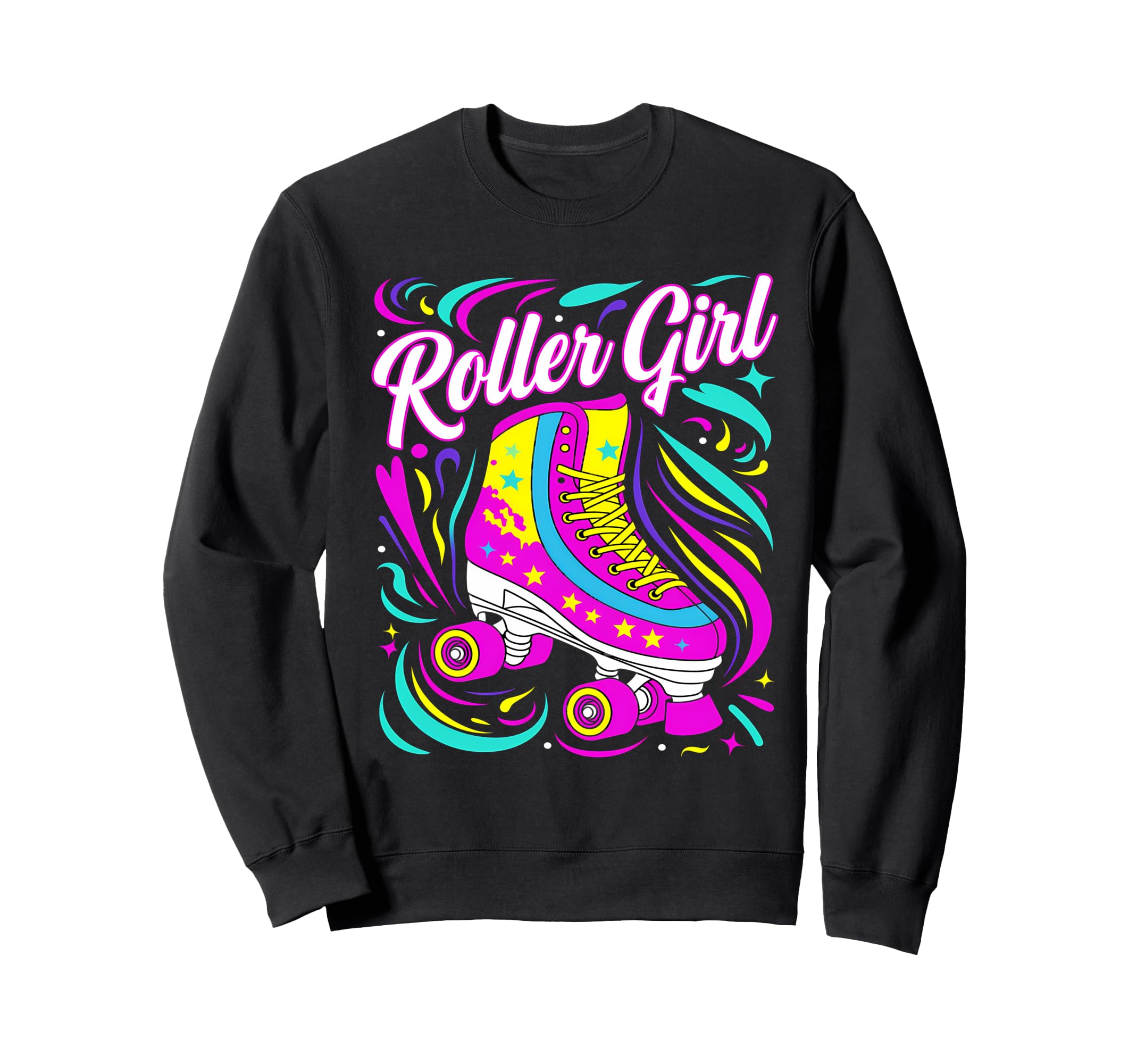 Roller Skater 70S 80S 90S Roller Sweatshirt - Aesthetic Graphic Unisex - T-Shirt, Sweatshirt, Hoodie