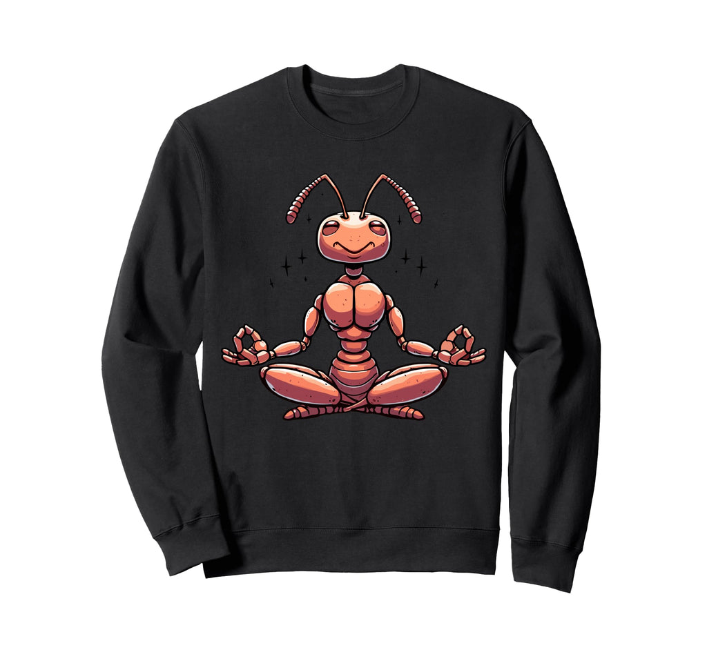 Meditation Ant Yoga Pose Relaxing Sweatshirt - Custom Art Print for Adults - T-Shirt, Sweatshirt, Hoodie