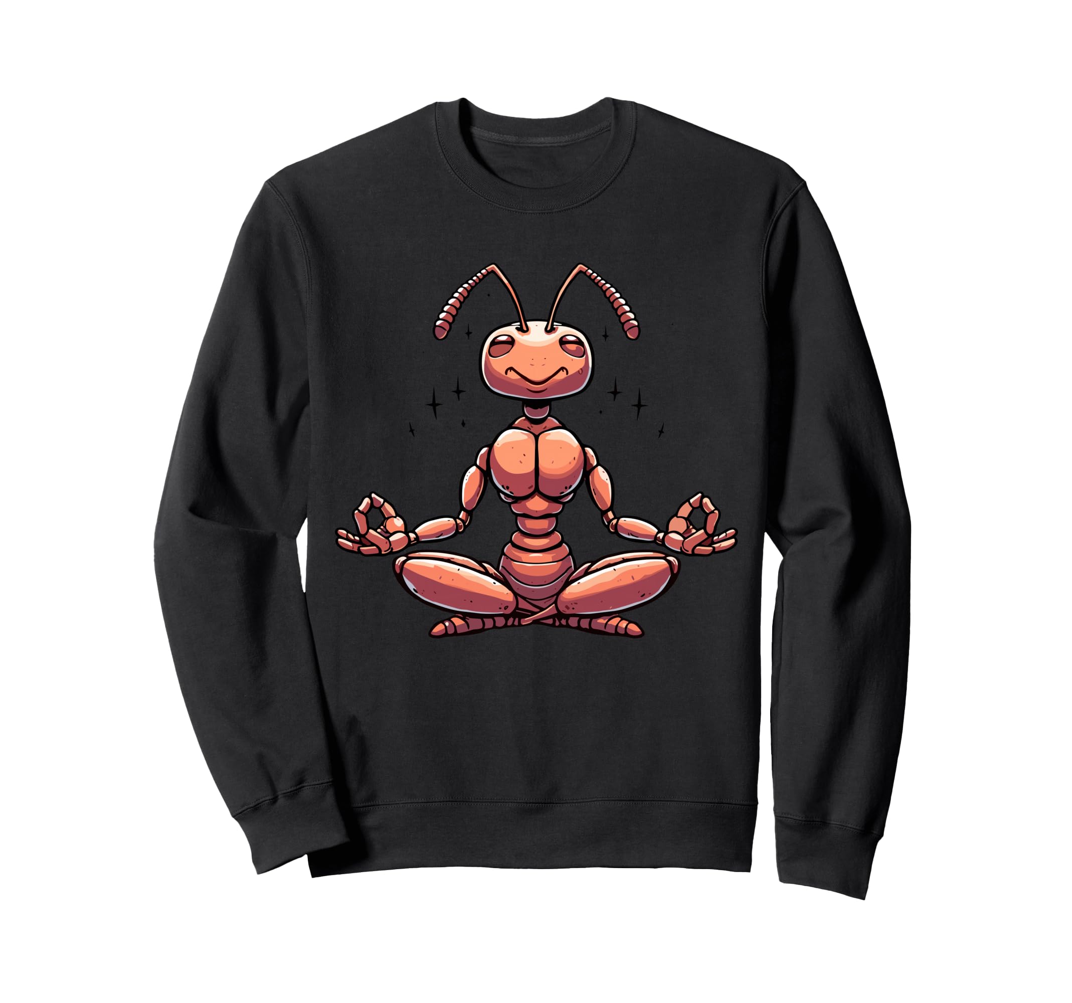 Meditation Ant Yoga Pose Relaxing Sweatshirt - Custom Art Print for Adults - T-Shirt, Sweatshirt, Hoodie