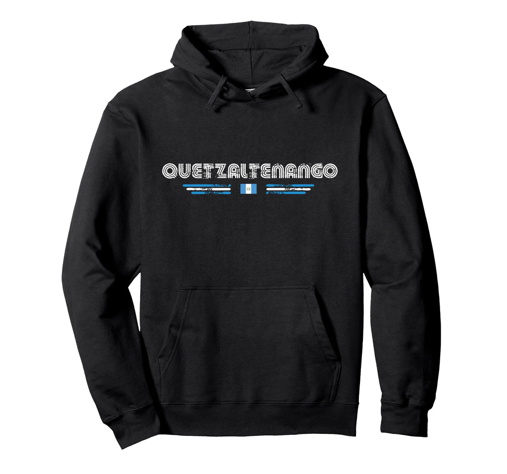 Quetzaltenango Guatemala 70S 80S Type Hoodie - Trendy Graphic Men Women - T-Shirt, Sweatshirt, Hoodie