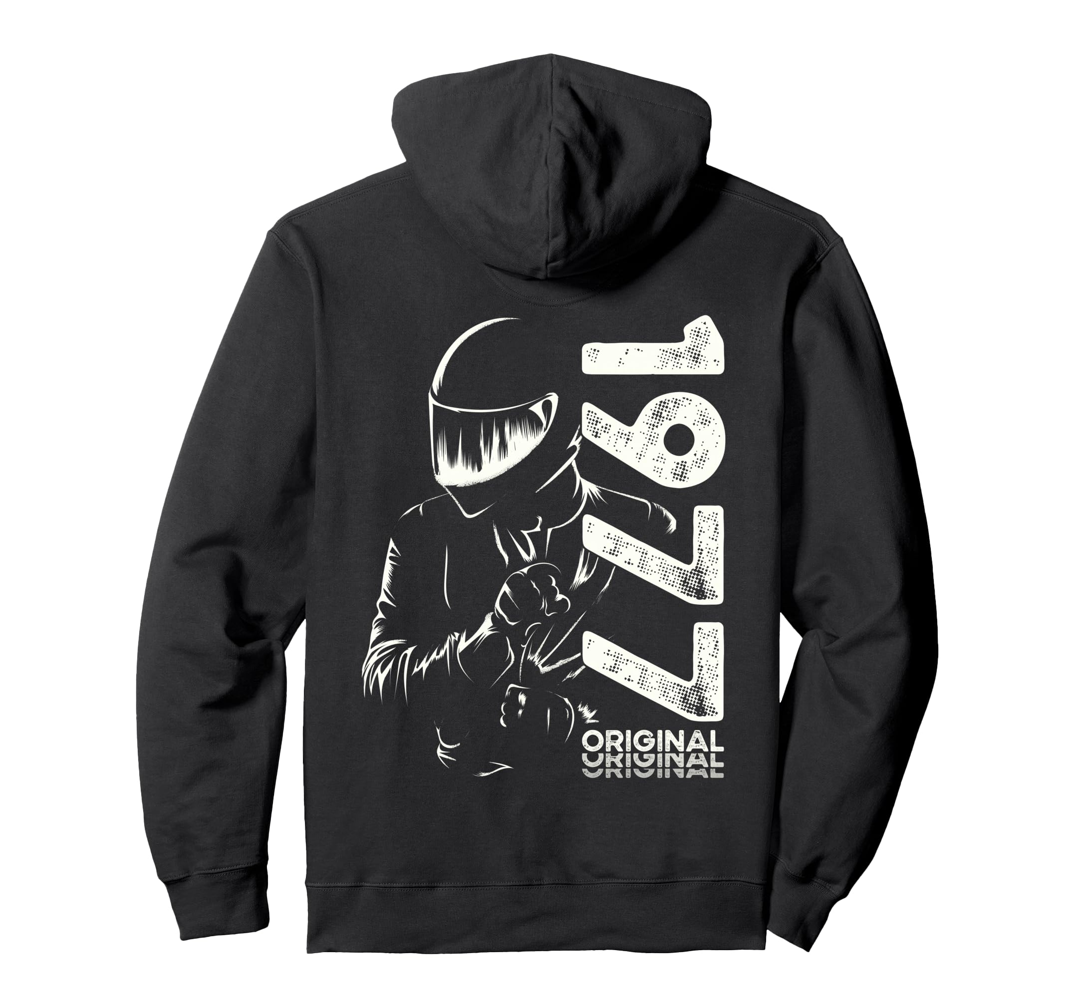 49Th Birthday Motorcycle Motorcyclist Hoodie - Fun Novelty Design Unisex - T-Shirt, Sweatshirt, Hoodie