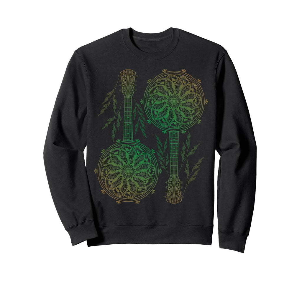 Banjo Circle Mandala Art Sweatshirt - Fun Novelty Design for Adults - T-Shirt, Sweatshirt, Hoodie