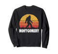 Montgomery Eighties Bigoot Sunset Sweatshirt - Trendy Graphic Men Women - T-Shirt, Sweatshirt, Hoodie
