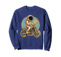 Astronaut Riding Motorcycle Space Sweatshirt - Fun Novelty Design Unisex - T-Shirt, Sweatshirt, Hoodie