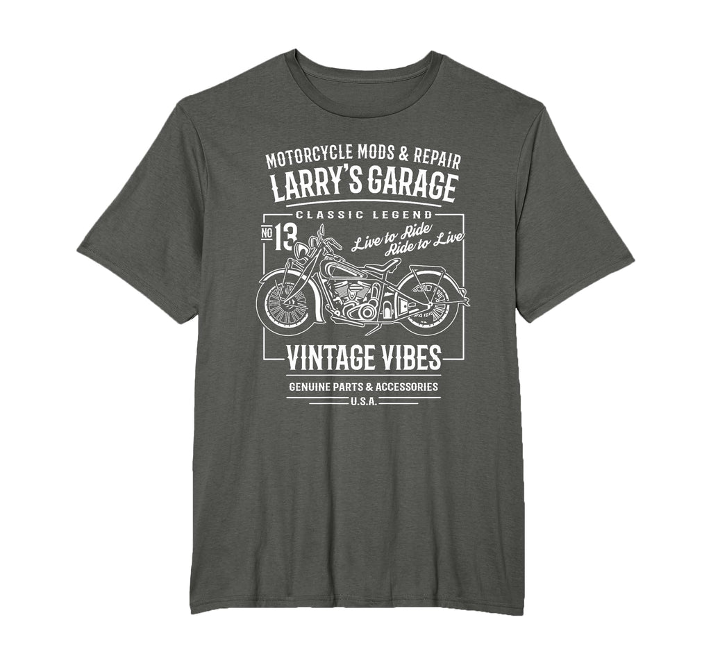 Larrys Garage Motorcycle Name Larry T-Shirt - Streetwear Style Unisex - T-Shirt, Sweatshirt, Hoodie