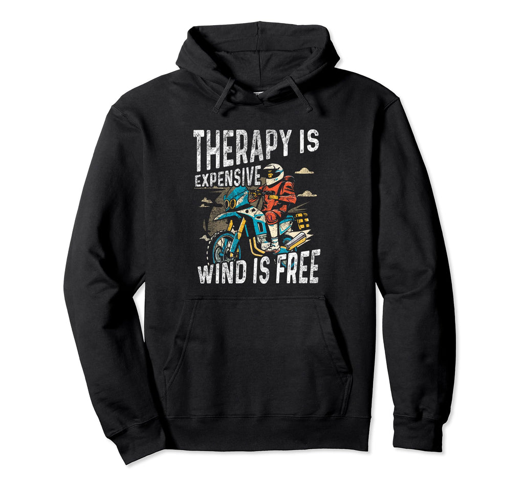 Therapy Is Expensive Wind Is Free Hoodie - Minimalist Print Unisex - T-Shirt, Sweatshirt, Hoodie